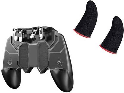 PHAGQU AK66 pubg controller 6 Fingers with SUPER SMOOTH FINGER GLOVES for pubg  Gamepad