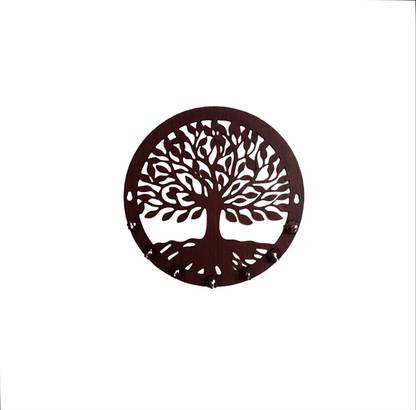 KSC 0014 Round Tree Wood Key Holder