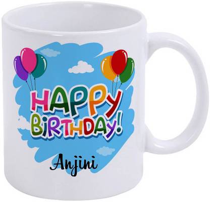 epheriwala Happy Birthday Anjini Ceramic Coffee Mug