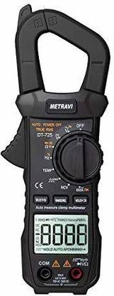 Metravi DT-725 TRMS AC/DC Digital Pocket Clamp Meter upto 600A with Auto Ranging Digital Multimeter