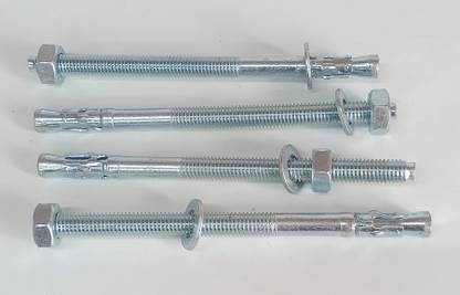 Hardware Nut & Bolt Set Anchor Fastener 10mm (4 Pcs) 150mm Length