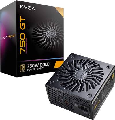EVGA 220-GT-0750-YN SupernovaGT 750 Watts Computer PSU with 2 SATA Cables