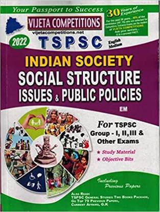TSPSC Indian Society - Social Structure Issues And Public Policies For All Competitive Exams [ ENGLISH MEDIUM ]