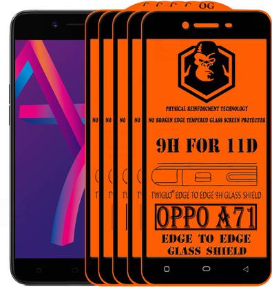 TWIGLO Edge To Edge Tempered Glass for Oppo A71