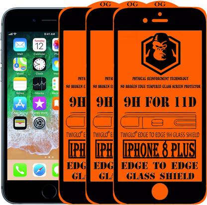 TWIGLO Edge To Edge Tempered Glass for Apple iPhone 8 Plus