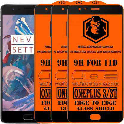 TWIGLO Edge To Edge Tempered Glass for OnePlus 3T