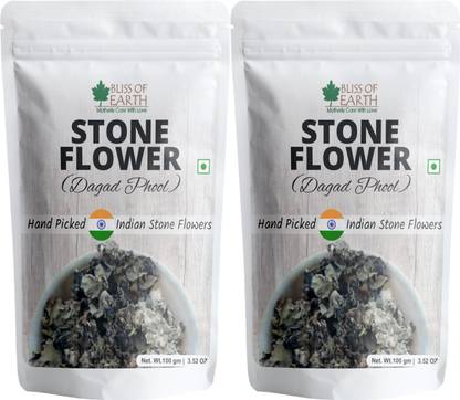 Bliss of Earth 2x100gm Stone Flower, Dagad Phool, Kalpasi, Aromatic Spice for cooking Biryani