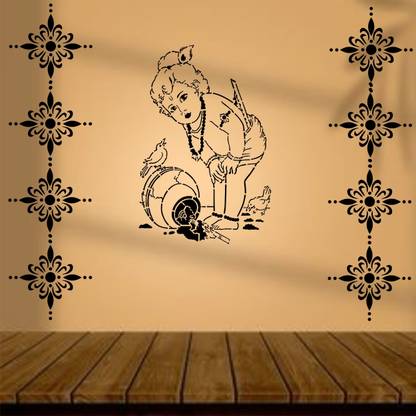 LKstencilprint bal kisan Style Wall Design Stencils for Wall Painting Decor Suitable for Home Wall Decor Combo(16*24 inch) Stencil