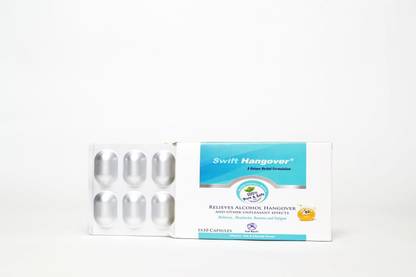 Ind swift Hangover Capsule - Hangover Medicine - Hangover Pills - Hangover Tablets