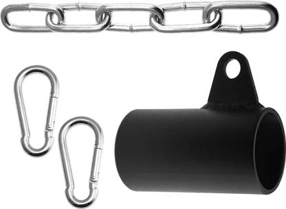 HASHTAG FITNESS T Bar Row Handle for Barbell ,T-Bar Platform with Chain Triceps Bar
