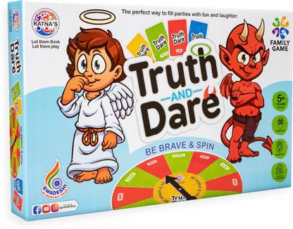 Ratnas Truth and Dare Game Party & Fun Games Board Game (1933) Party & Fun Board Game