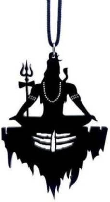 Pepino Attractive Lord Shiva on Mount Kailash with Tilak Hanging Car Hanging Ornament