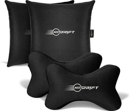 Neodrift Black Memory Foam, Velvet Car Pillow Cushion for Universal For Car