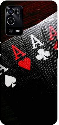 UMPRINT Back Cover for Oppo A55/CPH2325, Card Game ACE Poker Printed Back Cover
