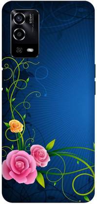 UMPRINT Back Cover for Oppo A55/CPH2325, Blue Background Design Printed Back Cover