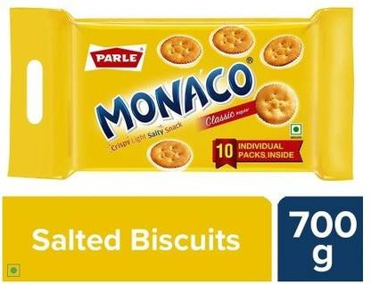 PARLE Monaco biscuits 70g (pack of 10) Salted Biscuit