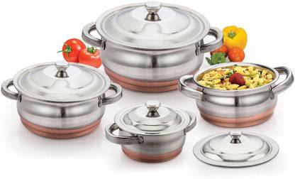 MAHAVIR Copper Handi Cookware Set