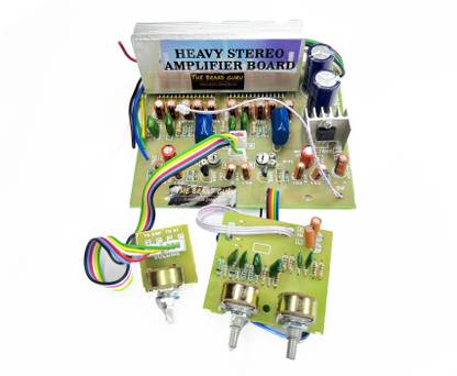 Pcb And Electronics 4440 ORIGINAL DOUBLE IC AMPLIFIER BOARD WORK ON 12vDC WITH BIG HEATSHINK Electronic Components Electronic Hobby Kit