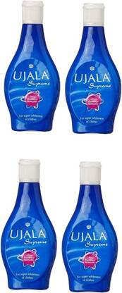 उजाला सुप्रीम फैब्रिक व्हाइटनर 300ML (75ML X 4) 4 का पैक फ्रेश फैब्रिक व्हाइटनर