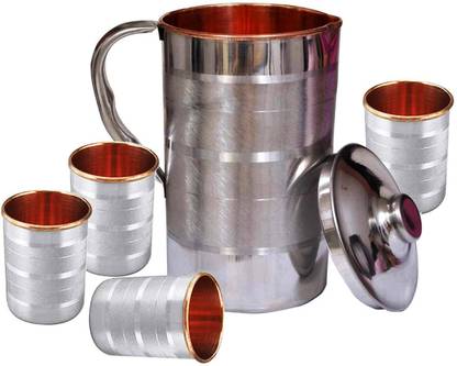 RAGHAV 1.5 L Copper, Stainless Steel Water Jug