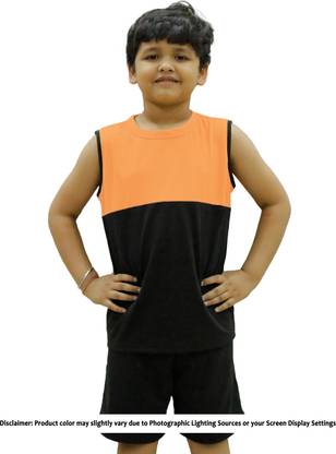 Boys & Girls Solid Cotton Jersey T Shirt