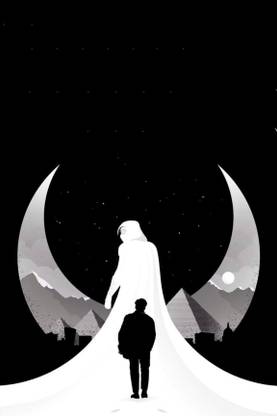 Marvel's Moon Knight poster for wall and home decoration HD 300GSM poster 18inch x 12inch Paper Print