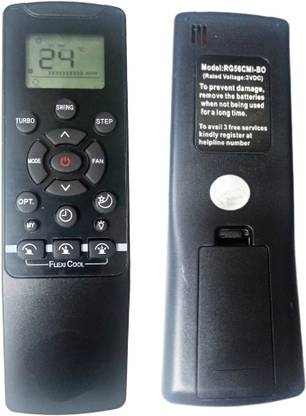 Ehop Compatible Remote Control for Ac with Flexicool Buttons VE-235 A Carrier Remote Controller