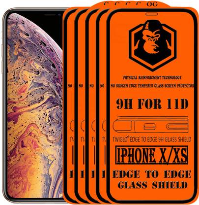 TWIGLO Edge To Edge Tempered Glass for Apple iPhone X