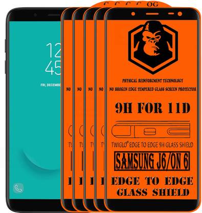 TWIGLO Edge To Edge Tempered Glass for Samsung Galaxy J6
