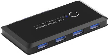 microware USB 3.0 Sharing Switcher Adapter for PC, Printer, Scanner, Mouse, Keyboard Media Streaming Device