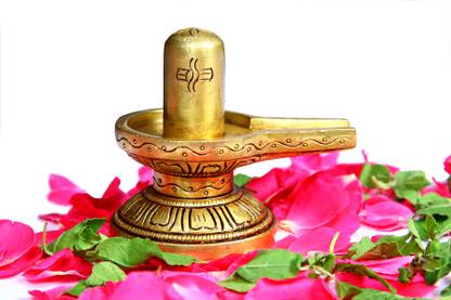 aalayam selveer Shivling Brass For Pooja | Mini Brass Sivalingam | Mini Brass Shiva Lingam Decorative Showpiece  -  5 cm
