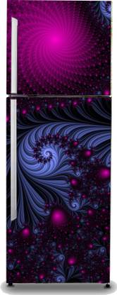 (RNG) 152 cm fridge refrigerator sticker hd Pvc Glossy vinyl,multicolor,60 x 152 cm,Pack of 1 Self Adhesive Sticker