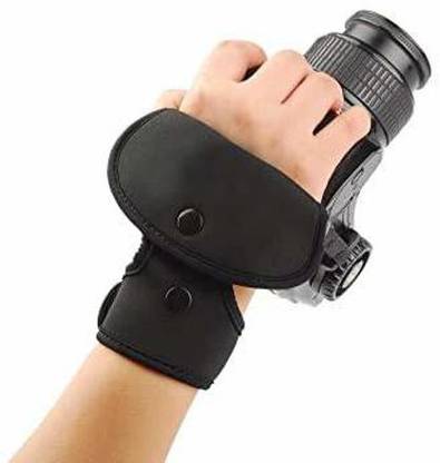 Hiffin ® EF-1 Black Leather Wrist Hand Grip Camera Strap Strap