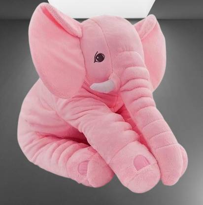 kashish trading company SOFT PINK ELEPHANT PILLOW _K FOR YOUR KIDS (50-60 CM)  - 55 cm
