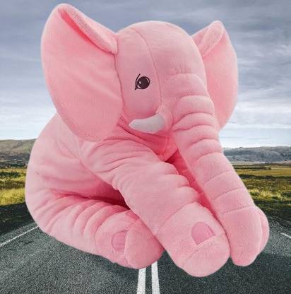 kashish trading company SOFT PINK ELEPHANT PILLOW _I FOR YOUR KIDS (50-60 CM)  - 55 cm
