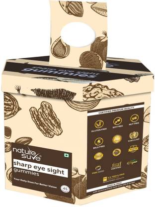Nature Sure Sharp Eye Sight Daily Gummies for Better Vision - 1 Pack (45 Pieces)