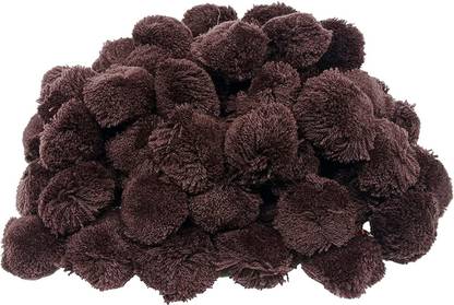 PRANSUNITA Original Pom Pom Wool Balls, Big Size -35 mm (3.5 cm) Used in Jewellery & Toran