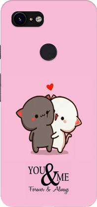 Mobiera Back Cover for Google Pixel 3 (You & Me Design)