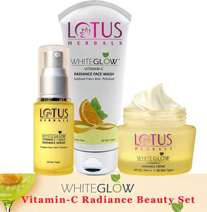 LOTUS HERBALS WhiteGlow Vitamin-C Radiance Beauty Set