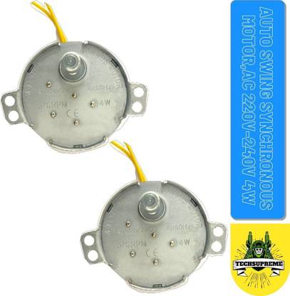 TechSupreme ac swing motor gearedmotor for air cooler synchronous motor 220-240 Pack of 2 Motor Control Electronic Hobby Kit