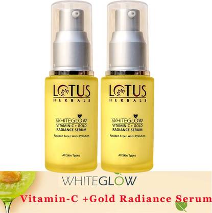 Lotus Herbals Whiteglow Vitamin-C+ Gold Radiance Serum ( Pack of 2 ) ( 30ml * 2 )