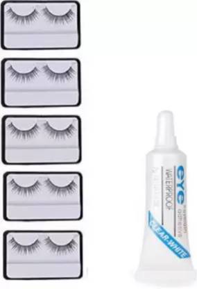Extraposh False eyelashes 5 pcs and 1 pcs eyelash glue