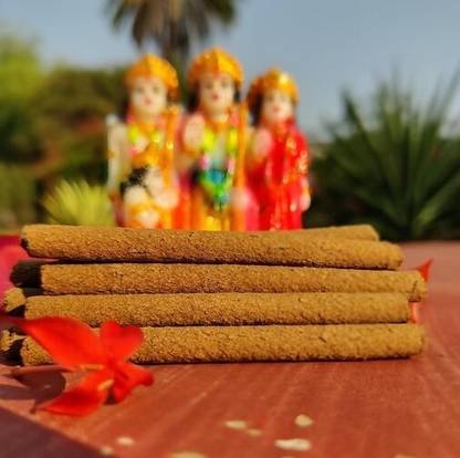 Gaukosh Cow Dung Dhoop stick,Mogra and Rose in one pack