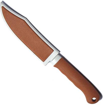 TRENDZINGZ 1 Pc Stainless Steel Knife Skin Color Knife with Cover|Non-Slip Handle with Blade Cover
