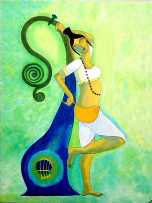 Arjun Antique Canvas 24 inch x 18 inch Painting