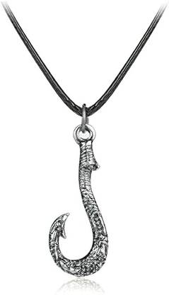 RVM Jewels Moana Inspired Maui Fish Hook Pendant Necklace Fashion Jewellery Accessory Alloy