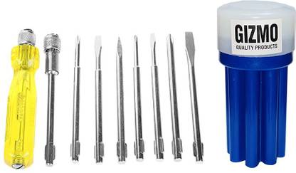gizmo Screwdriver , Screwdriver Set , 9 Pc Screwdrivers Kit With Tester Standard Screwdriver Set