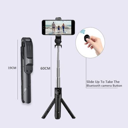 ANY KART Top Selling Bluetooth Selfie Stick with Type-c collar mic For videos & photos Tripod, Monopod, Monopod Kit, Tripod Kit