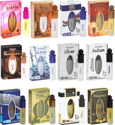 Al-Nuaim Pack of 12 set 6 ml Attar Roll-On Floral Attar