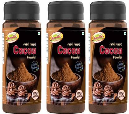 Dharmasut Cocoa Powder | 100% Pure, Natural And Unsweetened | 100g*3 | Cocoa Powder